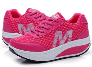 夏季爆款网面摇摇鞋休闲女鞋时尚透气女鞋修身减肥女瑶瑶鞋麦凯奇