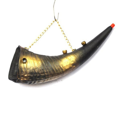 云南纯手工艺品家居饰品避邪镇宅功效小号牛角号