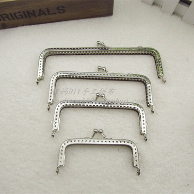 [最后一天] 包包口金/包夹 8.5cm银色针孔口金 方形