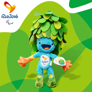里约2016年残奥会吉祥物摇头徽章