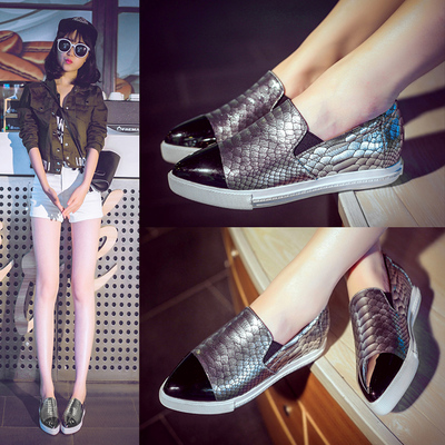 蛇纹尖头平跟鞋/蛇纹尖头平跟鞋价格,图片,品牌,搭配_淘粉吧