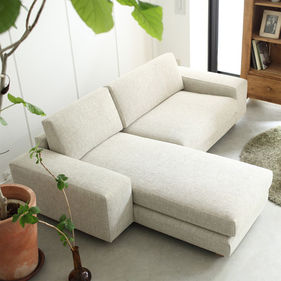 宜家日式小户型l型布艺沙发组合简易沙发三人位沙发组合可拆洗