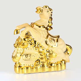 储蓄罐元宝大号超大儿童存钱罐创意树脂招财元宝纸币家居家饰摆件