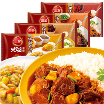 [限时促销] 三全方便米饭 常温速食食品微波饭4盒混装快餐批发无防腐