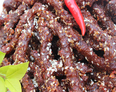 [开学抢购] 麻辣牛肉干 川妹子200g真空包装 川味辣条 进口牛肉下酒菜