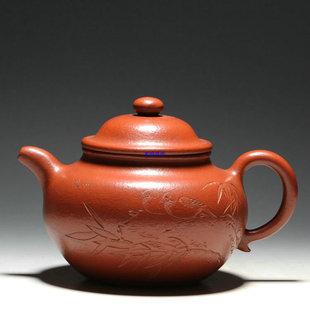 原矿 老紫砂壶 早期老壶 台湾回流 江建翔款 大莲子壶 原矿老朱泥650