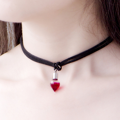 [全店活动] 韩国新款流行时尚原宿真爱吸血鬼瓶子中圈血瓶项链朋克