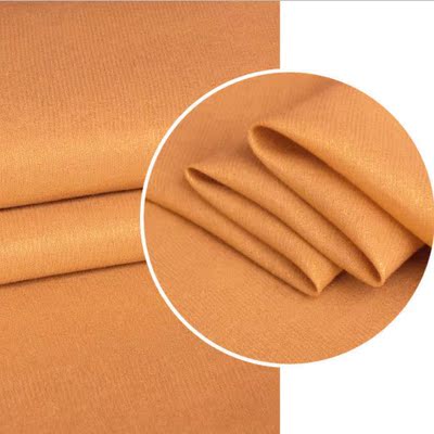 高档真丝棉布料 米黄涂层真丝棉丝绸面料 服装常用料 16元米