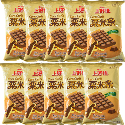 上好佳 粟米条 巧克力味朱古力味40gx10袋包邮 休闲零食大礼包