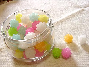 硬糖 日本进口正品 开心花硬糖 春日井和风传统金平糖95g 人气糖果