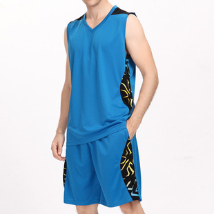 正品光板透气篮球服男士套装 团购定制背心 夏比赛训练篮球衣球衫