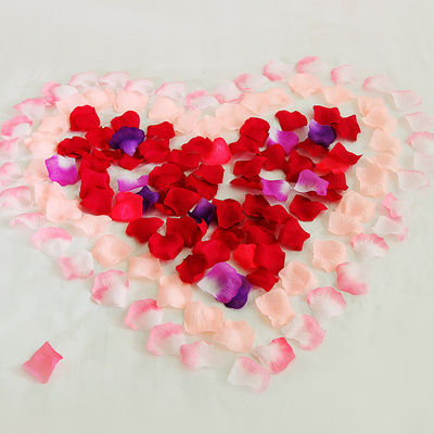 仿真玫瑰花瓣结婚婚庆用品婚房撒花新房布置装饰婚礼假花瓣手抛花