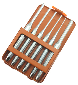 雅赛崎 圆柱冲 6件套圆柱冲子套装精钢锻造皮带冲子圆柱套装