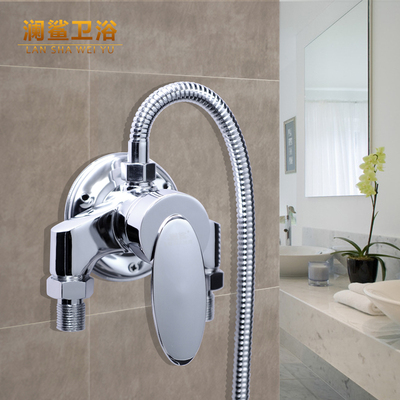 全铜淋浴龙头 太阳能上水 冷热水龙头 暗装混水阀 花洒套装 包邮