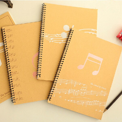 巨门文具 b5音符圈装音乐本50张 五线谱本子音乐笔记本活页音乐本