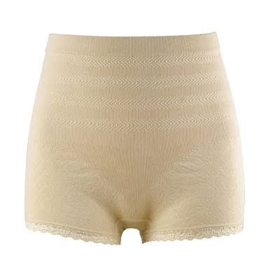 爱美莱时尚高腰收腹塑身牛奶纤维魔力无缝平角女式内裤舒适裤8181