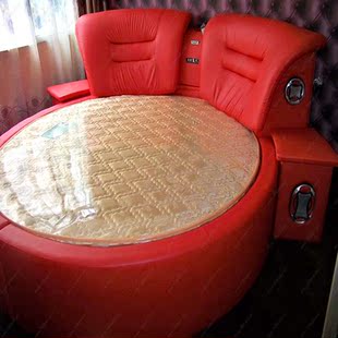 情趣床红床合欢床电动床主题酒店成人夫妻厂价宾馆桑拿情趣家具