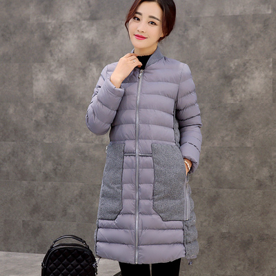[聚划算] 2015新款冬季韩版时尚中长款女装棉衣修身加厚棉服女外套