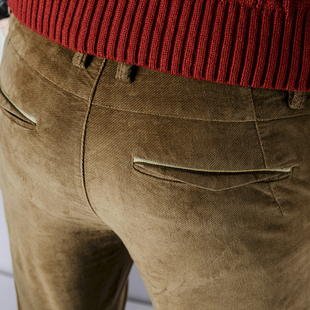 条绒 秋季新款男裤 灯芯绒 男士韩版 商务休闲裤 细条绒修身直筒长裤