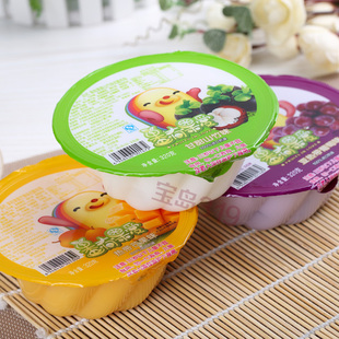 布丁 果有果爱 夏日零食品冷冻美味果冻布丁大杯装320g 优酪布甸