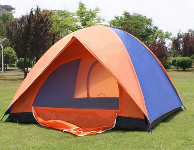 户外用品帐篷登山单人露营 双人 双层野外野营装备人防