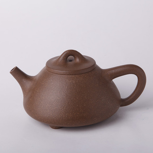 御茶园 宜兴紫砂陈富大 光面大子冶石瓢紫砂茶壶紫砂功夫茶具