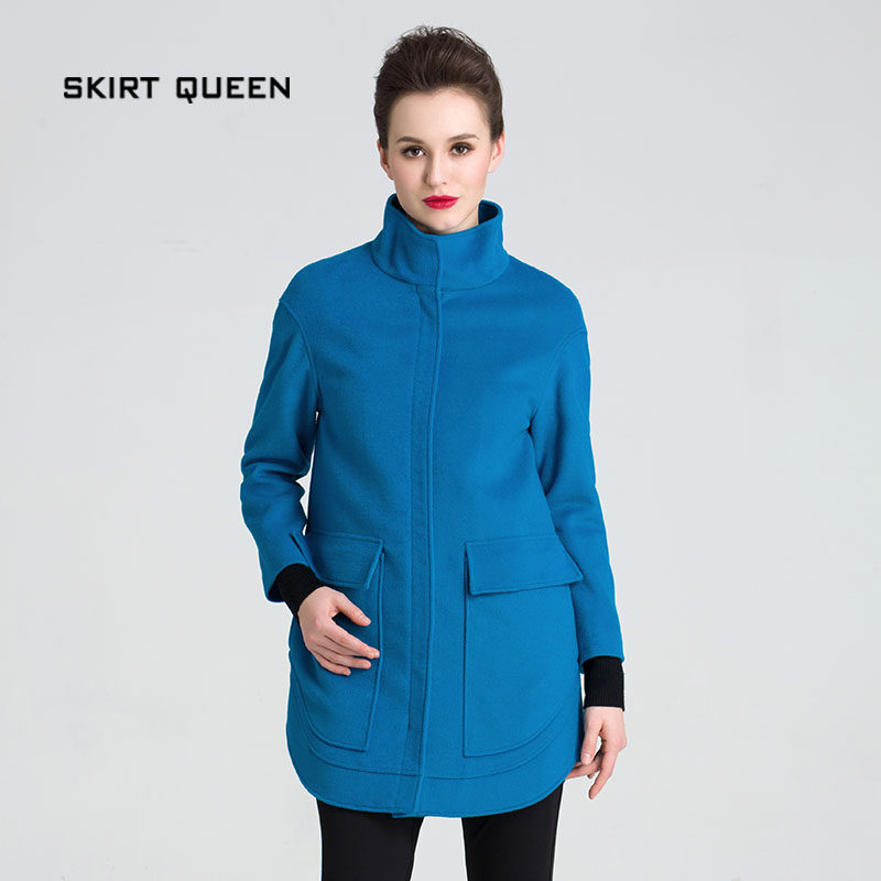 skirt queen/裙皇公主时尚大气靓丽修身百搭纯色大衣ddd-807-33