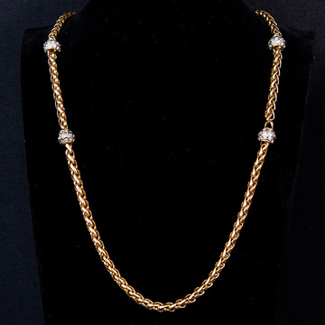 concerto vintage 80s vogue bijoux金色古董项链 收藏级