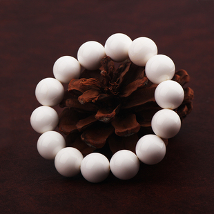 正品天然砗磲手链海南黄岩岛深海本命年礼物男女款白色手串教师节