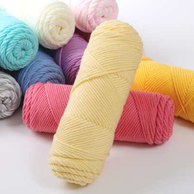 [仅限一天] 绒丝蔓情人棉织围巾粗帽子线围脖毛线团多股毛线粗棉线