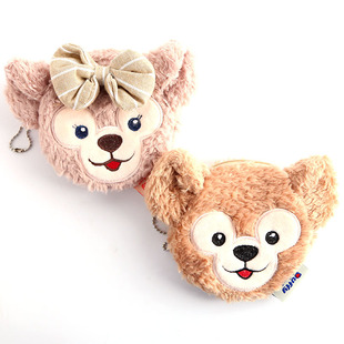 disney迪士尼 达菲熊 duffy shelliemay立体零钱包毛绒散钱包挂件
