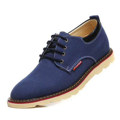 2014蒂卡斯诺 夏季男内增高男鞋透气隐形增高鞋英伦休闲鞋帆布鞋