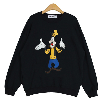 [狂欢价] taigee韩国东大门高飞狗秋冬套头圆领卡通卫衣女潮牌闺蜜装