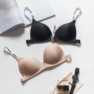 内衣bra 韩版女生内衣女学生高中少女吊带文胸百搭18-19岁25岁黑色new