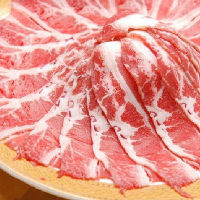 进口肥牛片 美肥 火锅食材 寿喜烧牛肉片 牛肉饭 新鲜牛肉片1kg装
