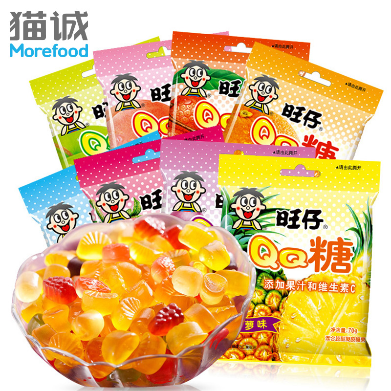 旺旺食品 旺仔qq糖 果汁和維生素c 23g克/包