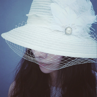遮阳帽纱