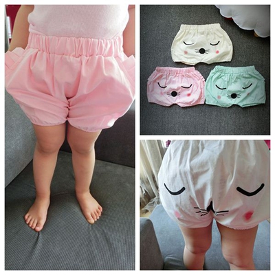 涵涵家童装2015夏韩版女宝宝大屁屁裤面包裤飞鼠裤女童南瓜裤1-4