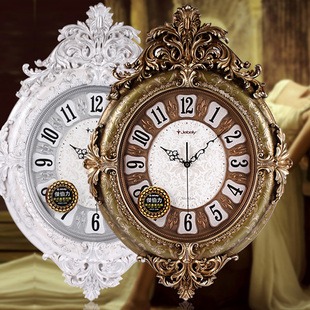jebely客厅静音高档镇宅石英挂钟大号超豪华现代欧式石英表