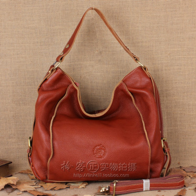 藏皮客专柜正品女包头层牛皮真皮单肩斜挎包水晶牛皮大包011550