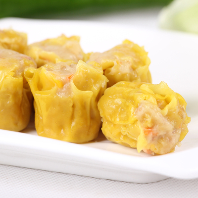 翡翠干蒸烧卖500g 包装纯手工猪肉速冻食品广式早茶点心美味小吃