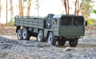 卡車cross-rc 8x8 mc8 1:12仿真越野軍卡車模型 kit版 4輪轉向 有視頻