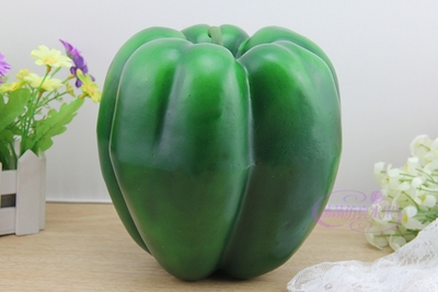 特大号仿真青菜椒泡沫假蔬菜大菜椒模型摄影影视道具儿童玩教道具