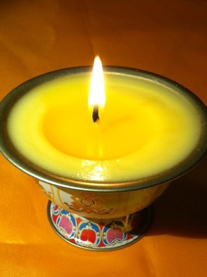 热销 义卖藏地寺院自用纯酥油 自制酥油灯5件全国包邮2件送杯