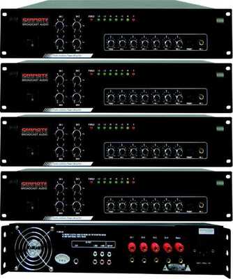 擴大機4分區廣播功放獨立音量控制60w/120w/180/250/350/500/650w