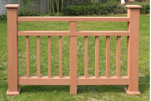 新年特价塑木护栏扶手90*45mm 地碳环保 厂家直销 塑木栏杆