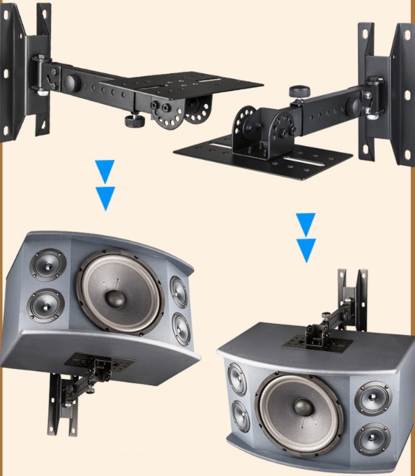 音箱挂墙支架壁挂配件金属挂墙扣 音箱副箱挂墙扣 支架 音响支