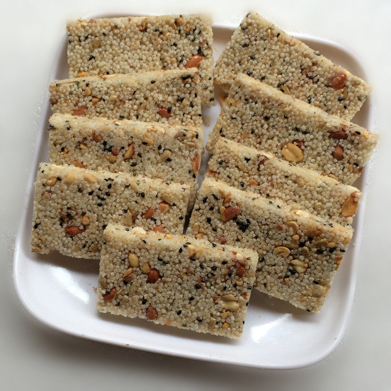 【重万州特产许米花】传统小吃手工瓜子花生米花糖205g*2袋包邮