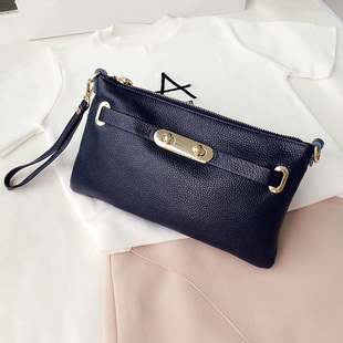 时尚真皮手包女士夏季新款头层牛皮女包休闲单肩斜挎小包包手抓包