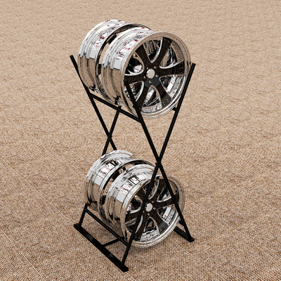 高档汽车轮毂展架 4s店钢铃货架轮骨展示柜胎铃货架轮毂架轮胎架